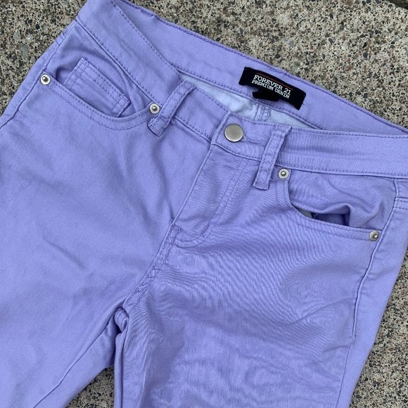 Forever 21~Skinny Jeans~Lavender - Picture 1 of 4